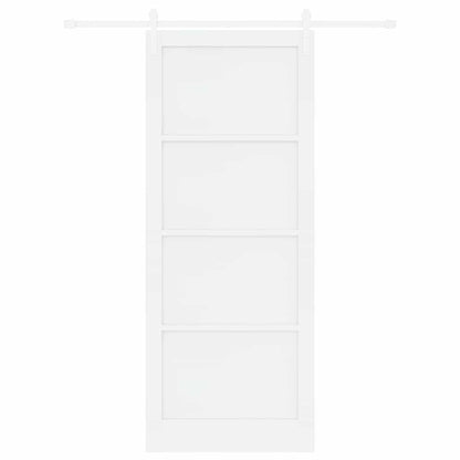 Sliding Door White 36.6 x 91.3 in Solid pine wood and steel