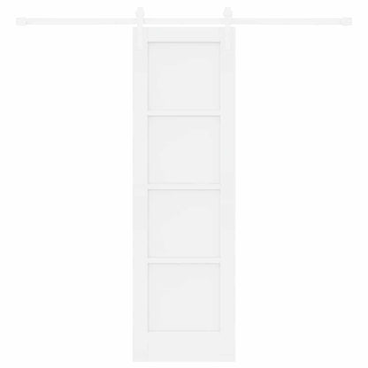 Sliding Door White 24 x 78.2 in Solid pine wood and steel