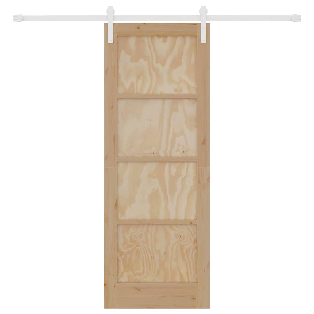 Sliding Door Natural and white 28.94 x 78.15 in