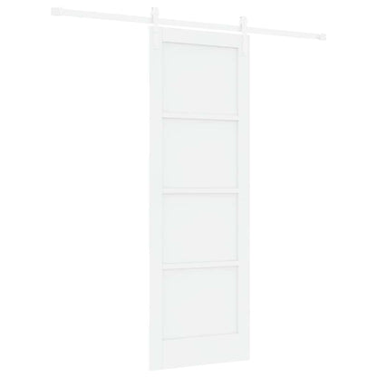 Sliding Door White 28.9 x 83.1 in Solid pine wood and steel