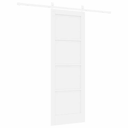 Sliding Door White 28.9 x 83.1 in Solid pine wood and steel