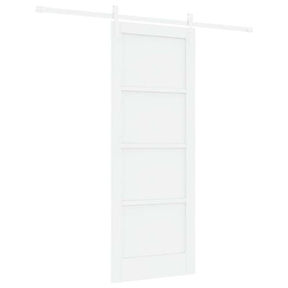 Sliding Door White 30.7 x 79.5 in Solid pine wood and steel