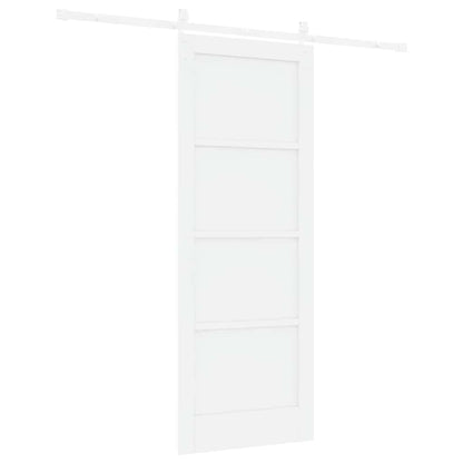 Sliding Door White 30.7 x 79.5 in Solid pine wood and steel
