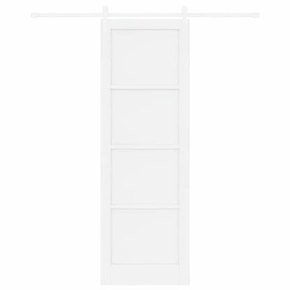 Sliding Door White 30.7 x 91.3 in Solid pine wood and steel