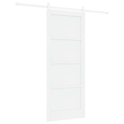 Sliding Door White 32.7 x 79.5 in Solid pine wood and steel