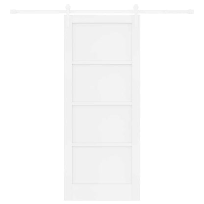 Sliding Door White 32.7 x 79.5 in Solid pine wood and steel