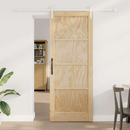 Sliding Door Natural and white 32.68 x 83.07 in