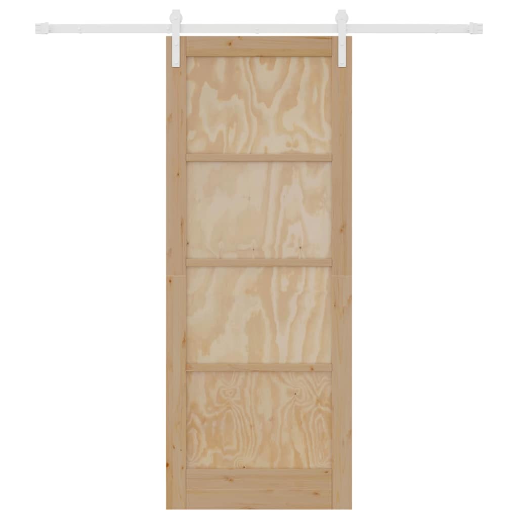 Sliding Door Natural and white 32.68 x 83.07 in