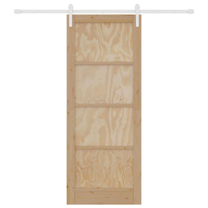 Sliding Door Natural and white 32.68 x 83.07 in