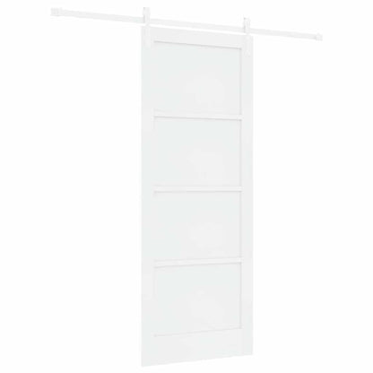 Sliding Door White 32.7 x 83.1 in Solid pine wood and steel