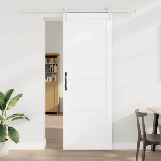 Sliding Door White 32.7 x 91.4 in Solid pine wood and steel
