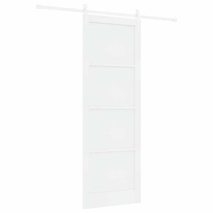 Sliding Door White 32.7 x 91.4 in Solid pine wood and steel