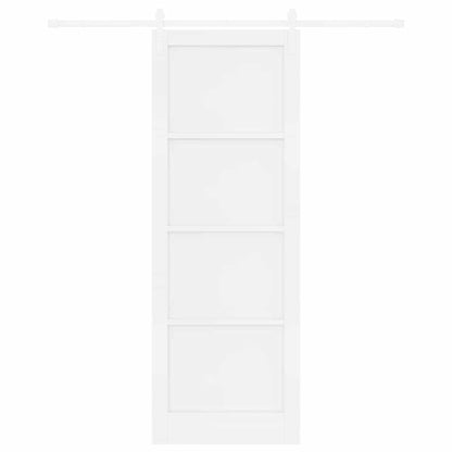 Sliding Door White 32.7 x 91.4 in Solid pine wood and steel