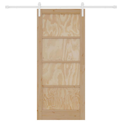 Sliding Door Natural and white 33.86 x 78.15 in