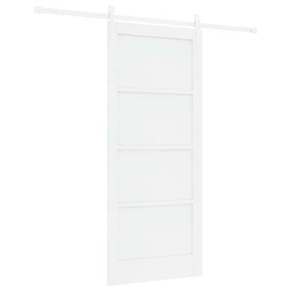 Sliding Door White 33.9 x 78.1 in Solid pine wood and steel