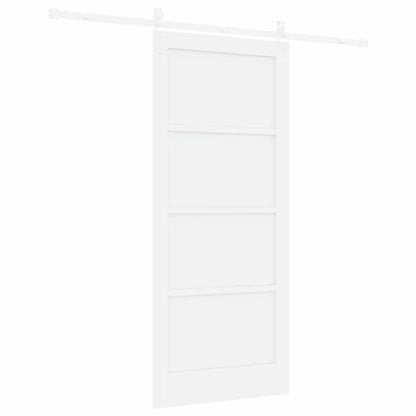 Sliding Door White 33.9 x 78.1 in Solid pine wood and steel