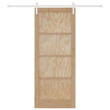 Sliding Door Natural and white 33.86 x 83.07 in