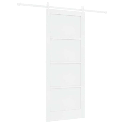 Sliding Door White 33.9 x 83.1 in Solid pine wood and steel