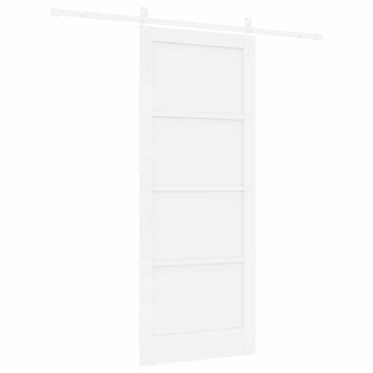 Sliding Door White 33.9 x 83.1 in Solid pine wood and steel