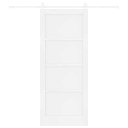 Sliding Door White 33.9 x 83.1 in Solid pine wood and steel
