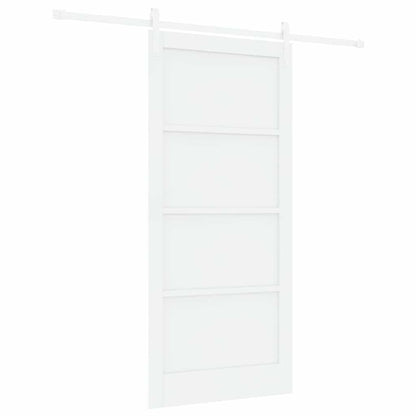 Sliding Door White 36.6 x 79.5 in Solid pine wood and steel