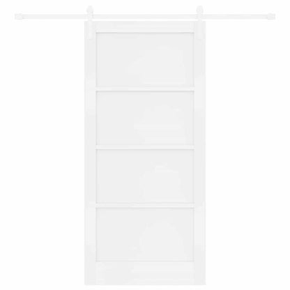 Sliding Door White 36.6 x 79.5 in Solid pine wood and steel