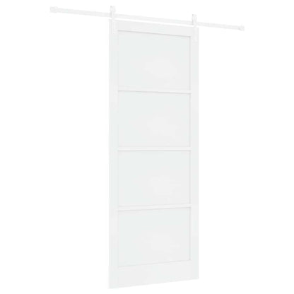 Sliding Door White 36.6 x 91.3 in Solid pine wood and steel