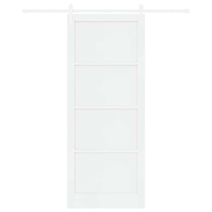 Sliding Door White 36.6 x 91.3 in Solid pine wood and steel