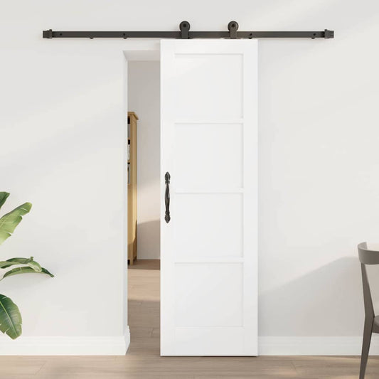 Sliding Door Set Manual White and black 24 x 78.2 in