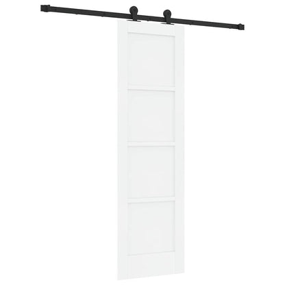 Sliding Door Set Manual White and black 24 x 78.2 in