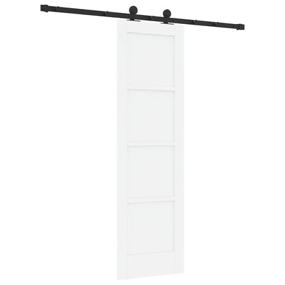 Sliding Door Set Manual White and black 24 x 78.2 in