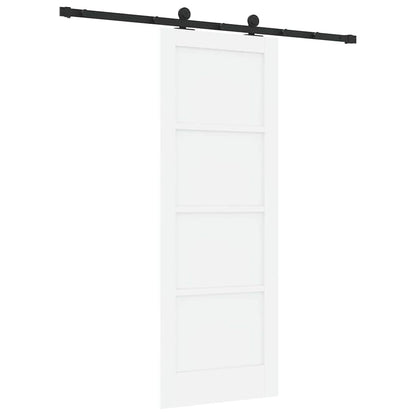 Sliding Door Set Manual White and black 29 x 78 in