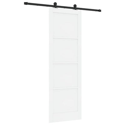 Sliding Door Set Manual White and black 30.7 x 91.3 in