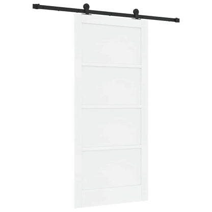 Sliding Door Set Manual White and black 36.6 x 79.5 in