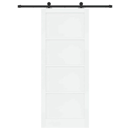 Sliding Door Set Manual White and black 36.6 x 91.3 in