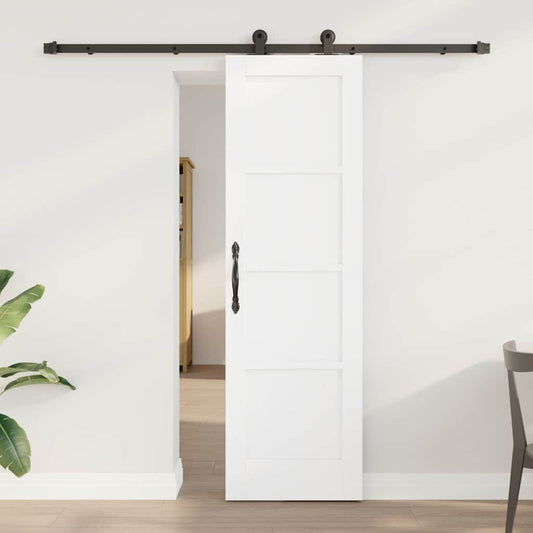 Sliding Door Set Manual White and black 24 x 78.2 in