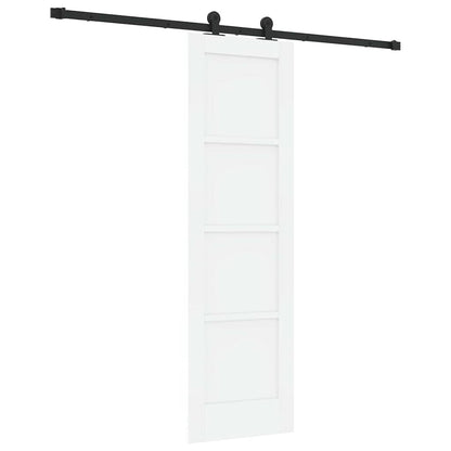 Sliding Door Set Manual White and black 24 x 78.2 in
