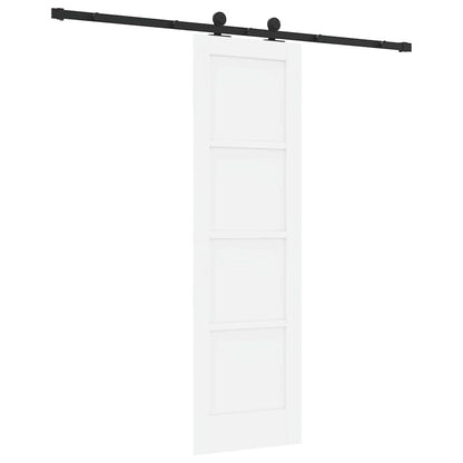 Sliding Door Set Manual White and black 24 x 78.2 in
