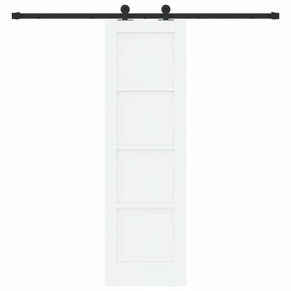 Sliding Door Set Manual White and black 24 x 78.2 in