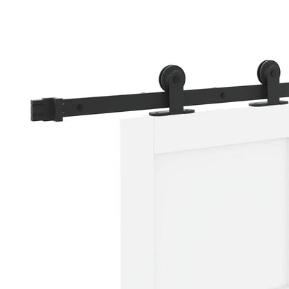 Sliding Door Set Manual White and black 33.9 x 78.1 in