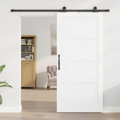 Sliding Door Set Manual White and black 36.6 x 79.5 in