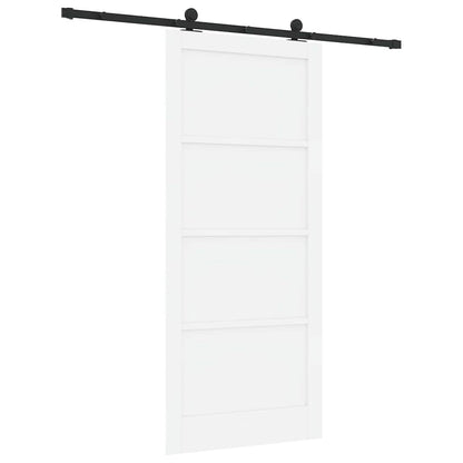 Sliding Door Set Manual White and black 36.6 x 83.1 in