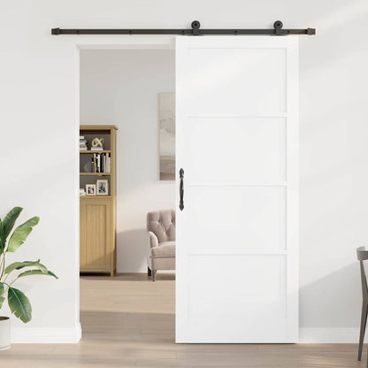 Sliding Door Set Manual White and black 36.6 x 91.3 in