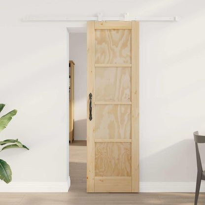 Sliding Door Set Manual Natural and white 24 x 78.2 in