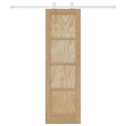 Sliding Door Set Manual Natural and white 24 x 78.2 in