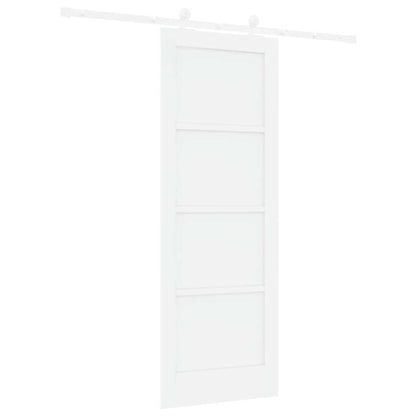 Sliding Door Set White 29 x 78 in Solid pine wood and steel