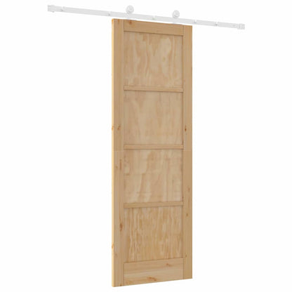 Sliding Door Set Manual Natural and white 28.9 x 83.1 in