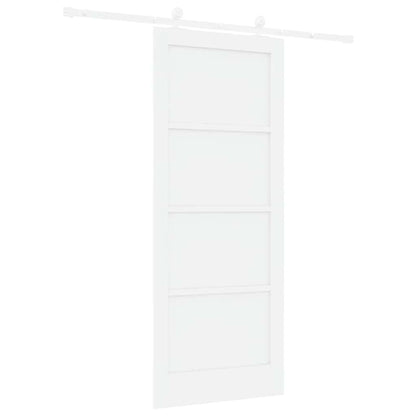 Sliding Door Set White 32.7 x 79.5 in Solid pine wood and steel