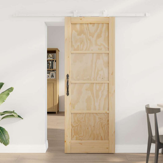 Sliding Door Set Manual ORKDAL Natural and white 29 x 78 in