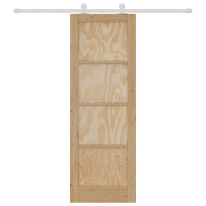 Sliding Door Set Manual ORKDAL Natural and white 28.9 x 83.1 in